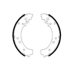 Hand Brake Shoe Set BOSCH 0986487217 OE Ref 2101 3502090 01