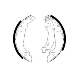 Hand Brake Shoe Set BOSCH 0986487250 OE Ref 5890500
