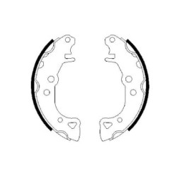 Hand Brake Shoe Set BOSCH 0986487252 OE Ref 95 619 515