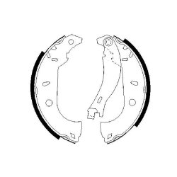 Brake Shoe Set BOSCH 0 986 487 255