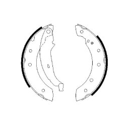 Jeu de mâchoires de frein BOSCH 0986487266