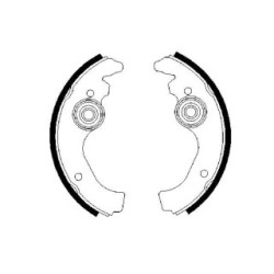 Jeu de mâchoires de frein à main BOSCH 0986487271 pour FIAT 500 OE 4340810