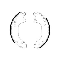 Hand Brake Shoe Set BOSCH 0986487274 OE Ref 4241 J6