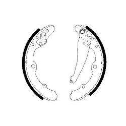 Brake Shoe Set BOSCH 0 986 487 276