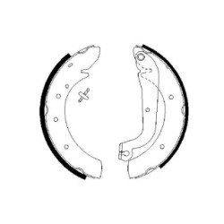 Hand Brake Shoe Set BOSCH 0986487313 OE Ref 4241 H9
