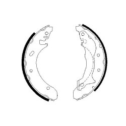 Brake Shoe Set BOSCH 0 986 487 330 OE Ref 7267808