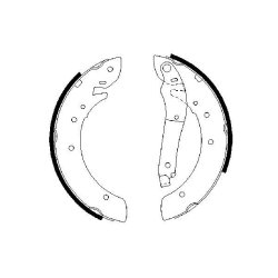 Brake Shoe Set BOSCH 0 986 487 341