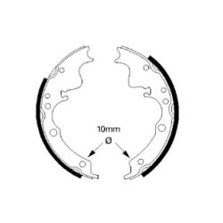 Hand Brake Shoe Set BOSCH 0986487347 OE Ref 1906352