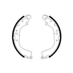 Hand Brake Shoe Set BOSCH 0986487354 OE Ref 04495 60011