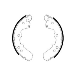 Hand Brake Shoe Set BOSCH 0986487376 OE Ref 5 52 158