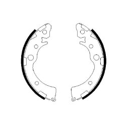 Brake Shoe Set BOSCH 0 986 487 460