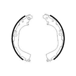 Jeu de mâchoires de frein à main BOSCH 0986487464 pour NISSAN OE DD06056G26 BOSCH