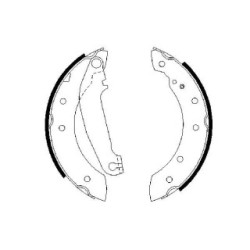 Hand Brake Shoe Set BOSCH 0986487485 OE Ref 3343436