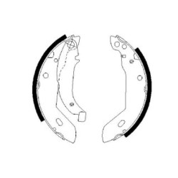 Hand Brake Shoe Set BOSCH 0986487533 OE Ref 4241 72
