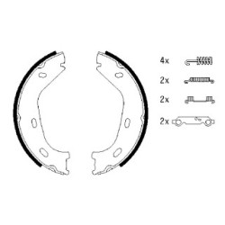 Hand Brake Shoe Set BOSCH 0986487542 OE Ref A 120 420 14 20