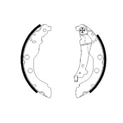 Hand Brake Shoe Set BOSCH 0986487549 OE Ref 4241 J4