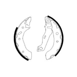 Hand Brake Shoe Set BOSCH 0986487553 OE Ref 1005970