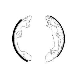 Jeu de mâchoires de frein BOSCH 0986487557