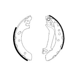Brake Shoe Set BOSCH 0 986 487 561