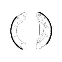 Hand Brake Shoe Set BOSCH 0986487572 OE Ref 04495 05030