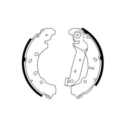 Jeu de mâchoires de frein à main BOSCH 0986487599 pour FORD, MAZDA OE DDY22638Z BOSCH