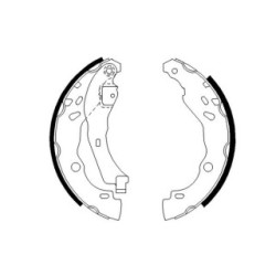 Hand Brake Shoe Set BOSCH 0986487627 OE Ref D4060 1HD3B