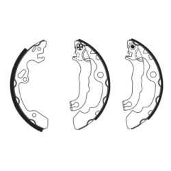Hand Brake Shoe Set BOSCH 0986487633 OE Ref 1121669