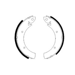 Hand Brake Shoe Set BOSCH 0986487648 OE Ref A 631 423 00 07