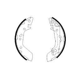 Hand Brake Shoe Set BOSCH 0986487655 OE Ref 58305 25A00