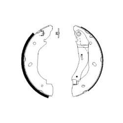 Hand Brake Shoe Set BOSCH 0986487660 OE Ref 1227045 BOSCH