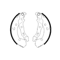 Hand Brake Shoe Set BOSCH 0986487668 OE Ref D4060 AX600