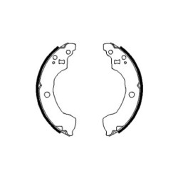 Hand Brake Shoe Set BOSCH 0986487691 OE Ref 44060 8M126