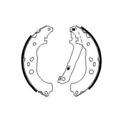 Hand Brake Shoe Set BOSCH 0986487696 OE Ref 1385735