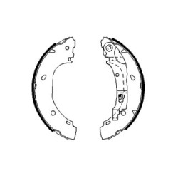 Jeu de mâchoires de frein à main BOSCH 0986487701 pour CITROËN, FIAT, PEUGEOT OE 4241L2 BOSCH