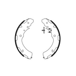 Hand Brake Shoe Set BOSCH 0986487758 OE Ref 4600A122