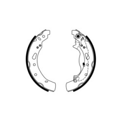 Hand Brake Shoe Set BOSCH 0986487767 OE Ref DAY6-26-38Z