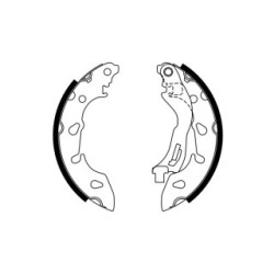 Hand Brake Shoe Set BOSCH 0986487772 OE Ref 1713757