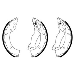 Jeu de mâchoires de frein à main BOSCH 0986487925 pour HYUNDAI, KIA OE 583503XA00 BOSCH