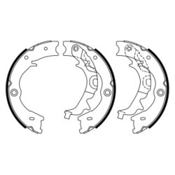 Hand Brake Shoe Set BOSCH 0986487927 OE Ref 58350 4DA00