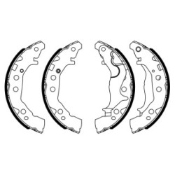 Hand Brake Shoe Set BOSCH 0986487953 OE Ref 53200-84M00