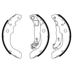 Hand Brake Shoe Set BOSCH 0986487960 OE Ref 16 192 296 80