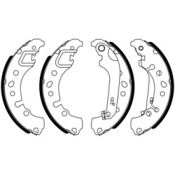 Hand Brake Shoe Set BOSCH 0986487961 OE Ref 2112555