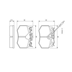 Plaquettes de frein BOSCH 0986490800 pour CITROËN, PEUGEOT BOSCH