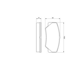 Jeu de plaquettes de frein BOSCH 0986491410 pour FORD TRANSIT OE 1506553 BOSCH