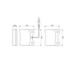 Brake Pad Set BOSCH 0986494000 OE Ref A 003 420 00 20