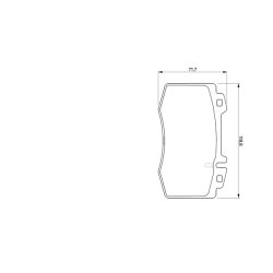 Jeu de plaquettes de frein BOSCH 0986494012 OE M6107E01