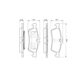 Brake Pad Set BOSCH 0986494130 OE Ref 04466 0D010 BOSCH