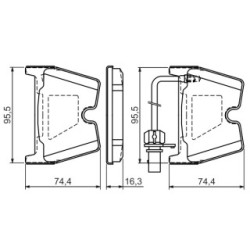 Plaquettes de frein BOSCH 0986494216 pour AUDI, LAMBORGHINI, VW OE 4B3698151A BOSCH
