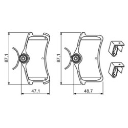 Brake Pad Set BOSCH 0986494274 OE Ref 04466 02060