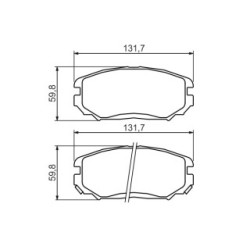 Plaquettes de frein BOSCH 0986494374 pour HYUNDAI, KIA GRANDEUR, SONATA, OPIRUS BOSCH
